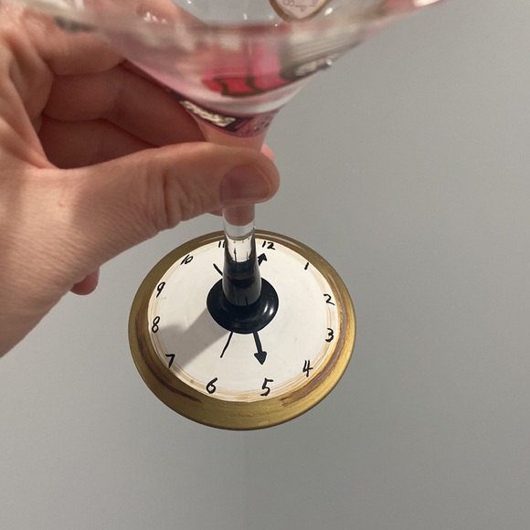 Lolita 5 o'clock somewhere 7 ounce martini collection glass NIB but missing lid - Picture 8 of 14